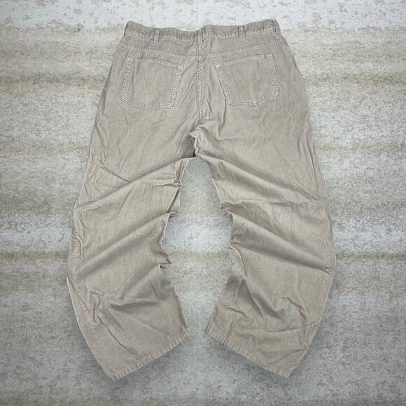 Vintage 90s Route 66 Corduroy Pants 40x30 Baggy Wide Leg Light Tan Cotton - Picture 1 of 4